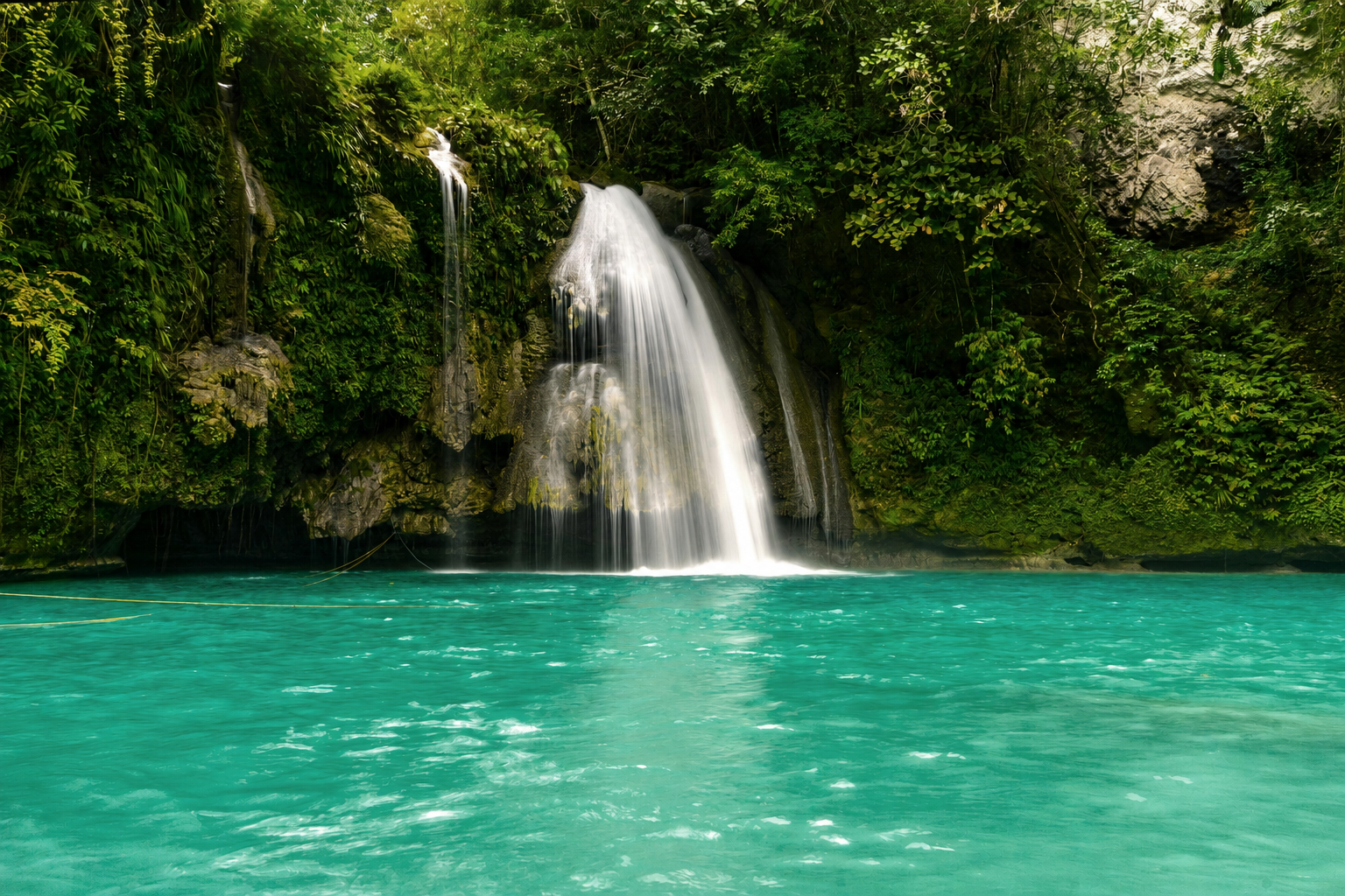 Beautiful Kawasan Falls in Badian, Cebu